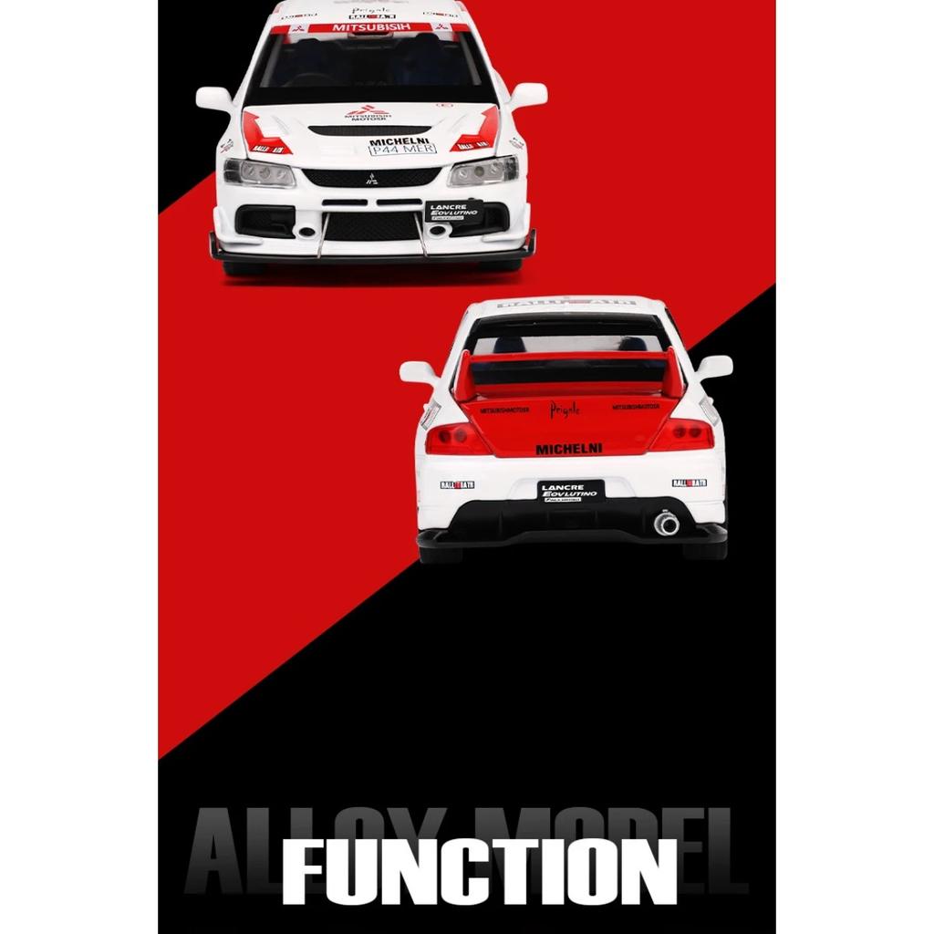 1/32 Mitsubishi Lancer Evolution EVO WRC Alloy Model Car Toy Diecasts Metal Casting Sound and Light Car Toy for Children Vehicle