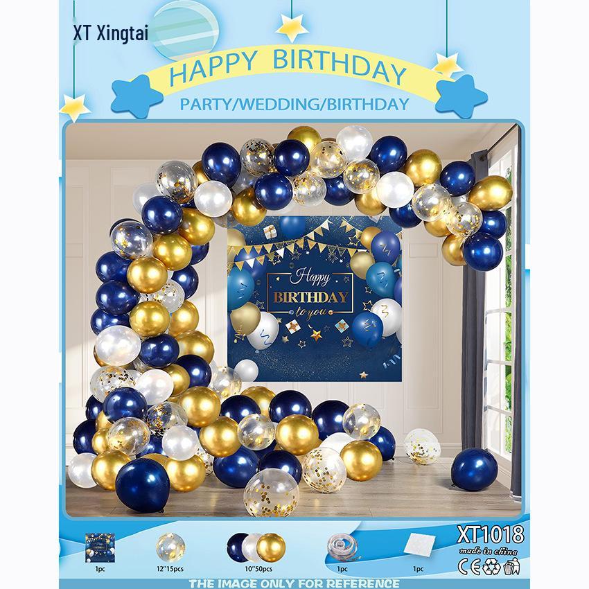 Romantic Birthday Balloon Set: High-End Decorations for Boyfriend or Girlfriend