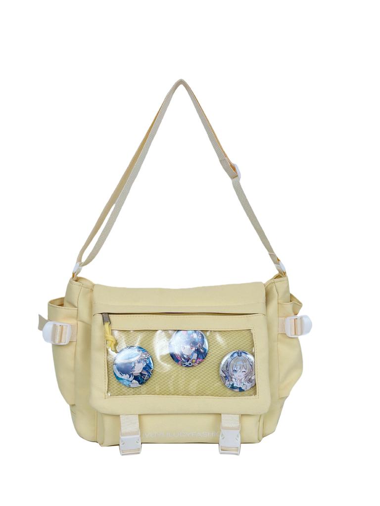 Japanese simple millet pain bag female large-capacity student tutoring two-dimensional shoulder bag casual high-value oblique span bag