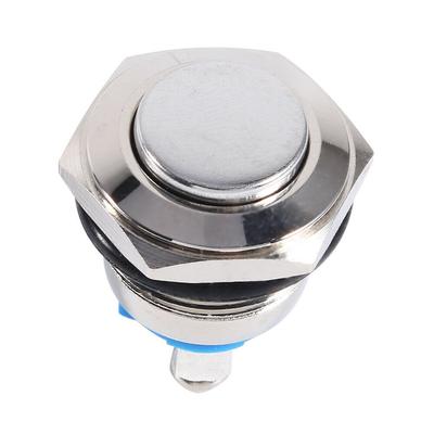 Drucktastenschalter 2A/36VDC Vernickeltes Messing 1Ö Elektrische Ausrüstung