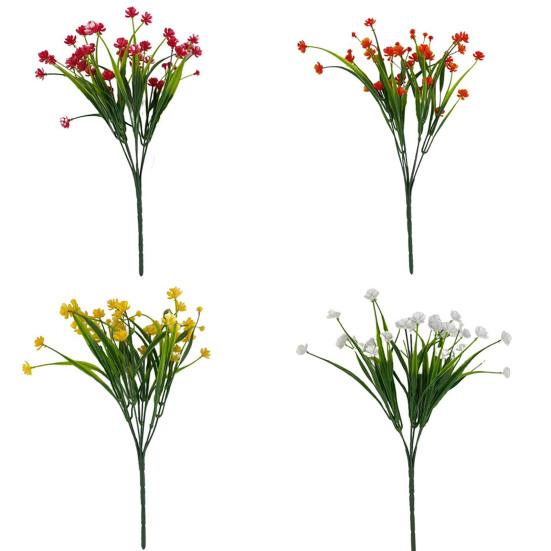 Wunderschöne Kunstblume, auffällig und minimalistisch in leuchtenden Farben