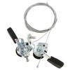 1 Paar 3x6/7 Versnellingen MTB Fiets Duim Versnellingspook Bovenmontage Shifters met Binnenkabel voor Stuur met 22,2 mm Diameter