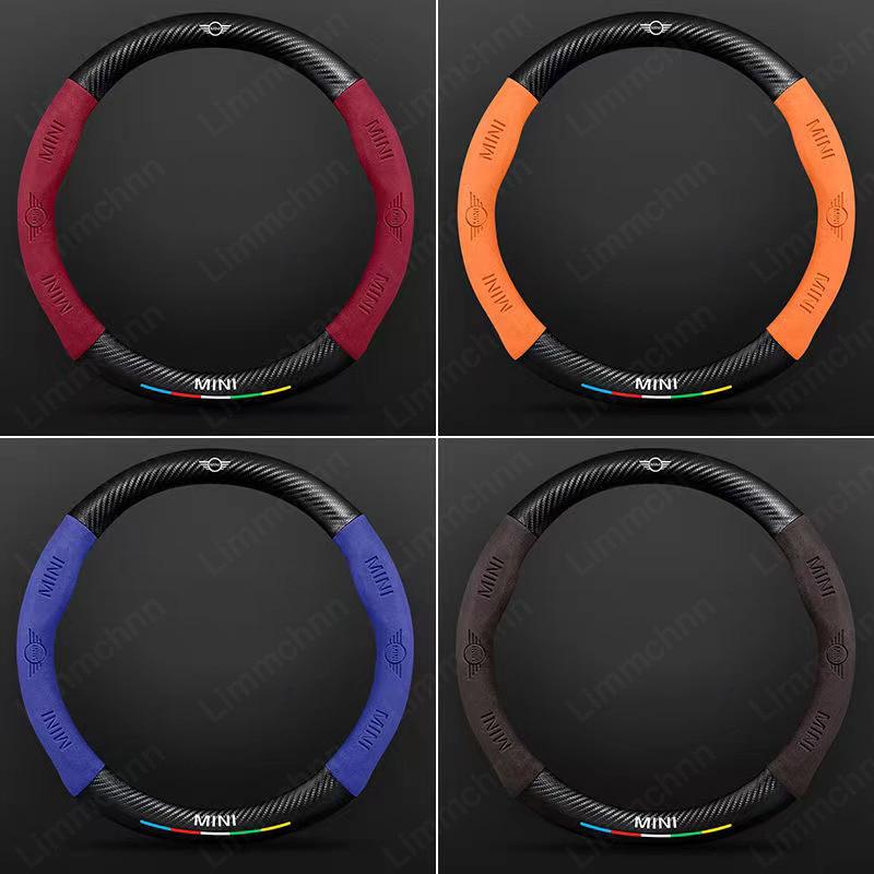 Suède Leder Auto Stuurwielhoes Auto-styling Interieur Voor Mini Cooper One JCW F54 F55 F56 F57 F60 R52 R53 R55 R56 R57 R61