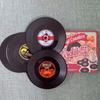 6PCS Rockin Drink Coaster Vintage CD Record Coaster, Table Mat, Coffee Mat, Vinyl CD Placemat Set
