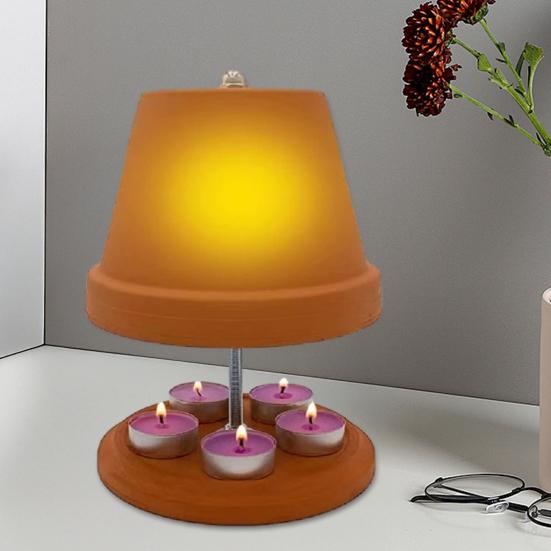 Riscalda Candele Tea Light in Terracotta Rossa Yousheng Scalda Candele Tea Light Forno Stufa Radiatore Festa di Matrimonio Casa Interno Camera da Lett