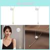 Elegant Titanium Steel Mermaid Pearl Tassel Necklace For Women In Fashionable Korean Style