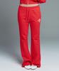 AMES-WORLDWIDE Classic Slim Boot Cut Sweat Pants Red