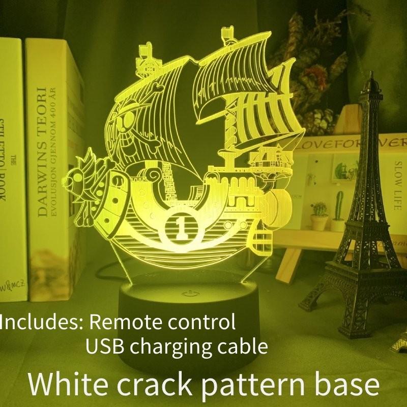 Piece One Luffy 3d Usb Night Light Remote Control Change Color 16 Lamp Colors