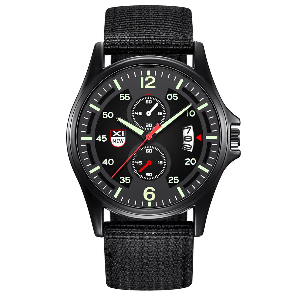 

XINEW Men s Sports Military Watch - Fashionable Nylon Strap, Quartz, Calendar Feature