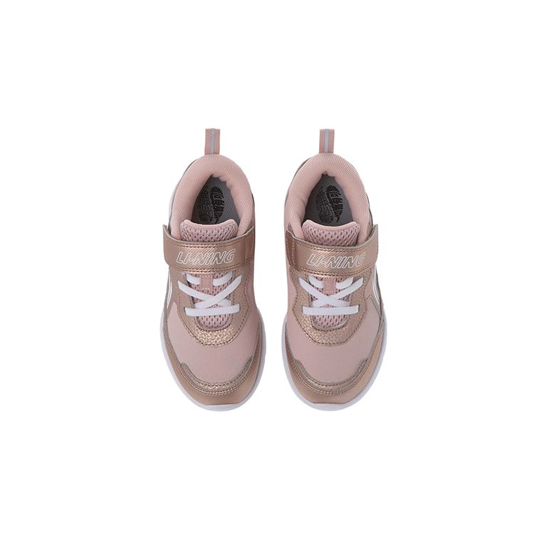 Li Ning Comfortable Versatile Kids Casual Shoes Kids Shoes Rose-Gold YKNR086-12
