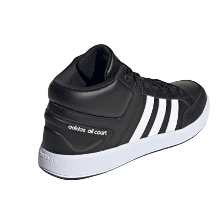 Adidas Neo All Court Mid Comfortable Mid top Skateboard Shoes Unisex Black White (Unisex) Skateboard Shoes H02981