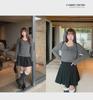 Women's Plus Size Lace Splicing One-Shoulder Long-Sleeve T-Shirt