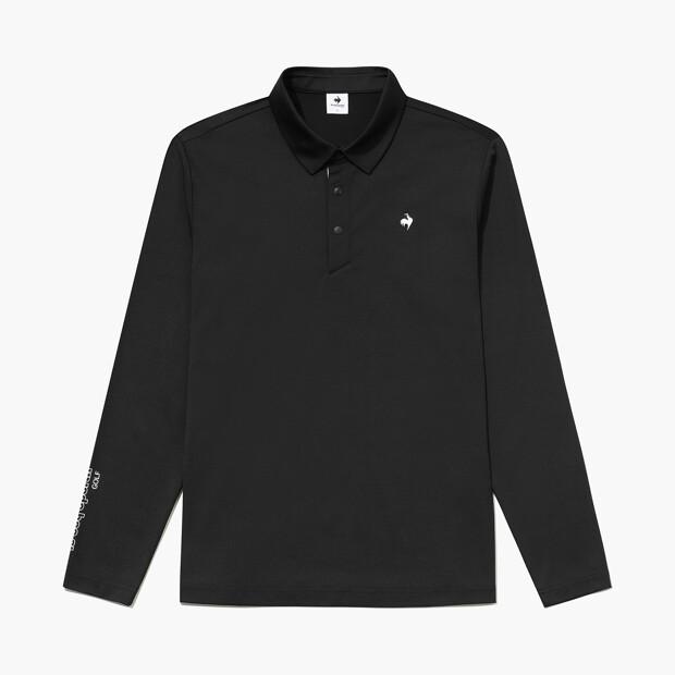 LECOQ GOLF Men'S Essential Stretch Long Sleeve T-Shirt _Blck Gr121Mtl11