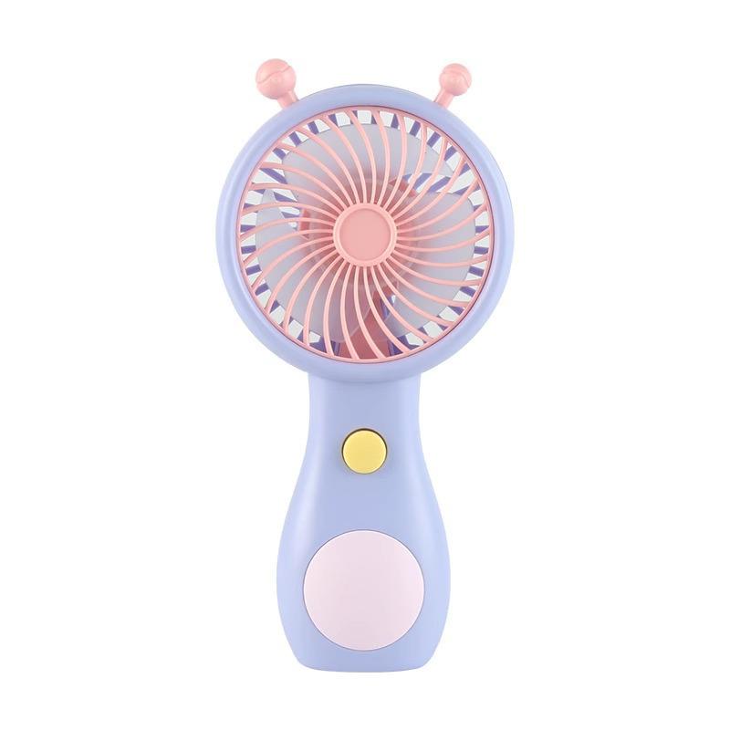 Portable USB Rechargeable Cartoon Mini Fan for Students
