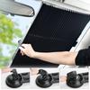 Car Front Rear Window Sunshade Shutter UV Protection Car Interior Summer Auto Interior Accessories 46x120/65x150/70x150/80x200cm