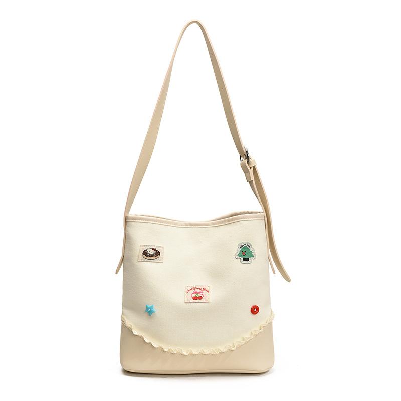 Fashion Shoulder Bag New Portable Leisure Bag Commuter College Student Class Tote Bag Girls