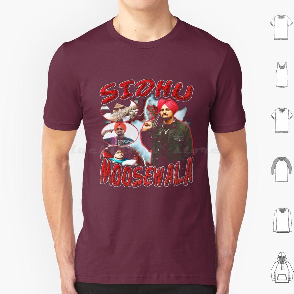 Sidhu Moosewala Vintage Punjabi Singer Punjabi Movies Desi Apparel Indian T Shirt Big Size 100 Cotton Sidhu Moosewala S