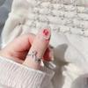 Adjustable Alphabet Rings: Trendy Japanese & Korean Student Accessories