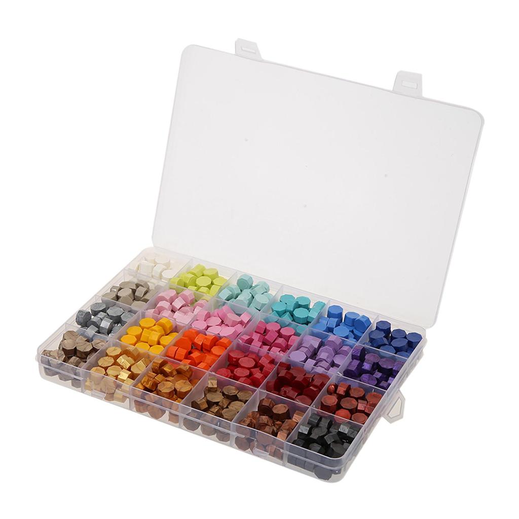 200/600PCS Octagonal Wax Beads Premium Wax Beads Letters Cards Wax Seal Postage