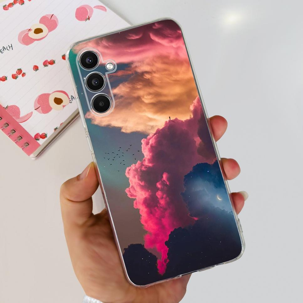 Case For Samsung Galaxy A34 5G 6.6"Cute Cat Astronaut Soft Silicone TPU Cover For Samsung A34 A34 5G Shockproof Phone Case Funda