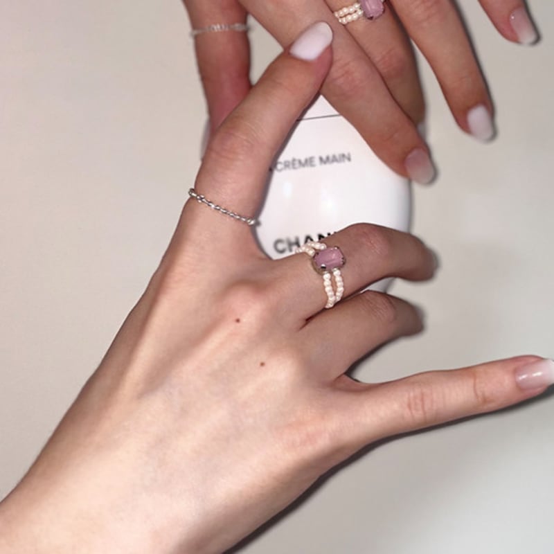 A Little Tickle Winter Garden Blush Ring