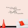 If You Believe Waterproof Removable Self-adhesive Wall Sticker Decal Home Decor