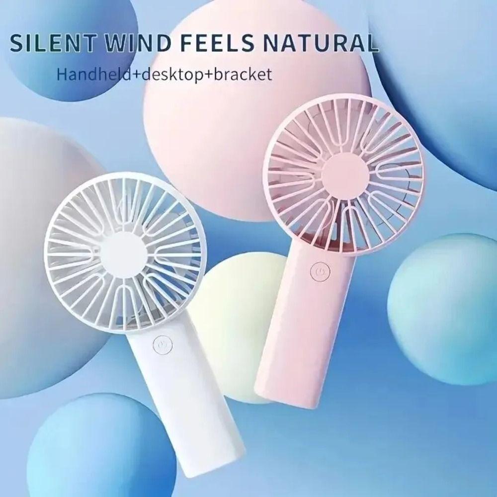Quiet Operation USB Rechargeable Fan Low-Noise Personal Fan Portable Cooling Handheld Fan Home Use