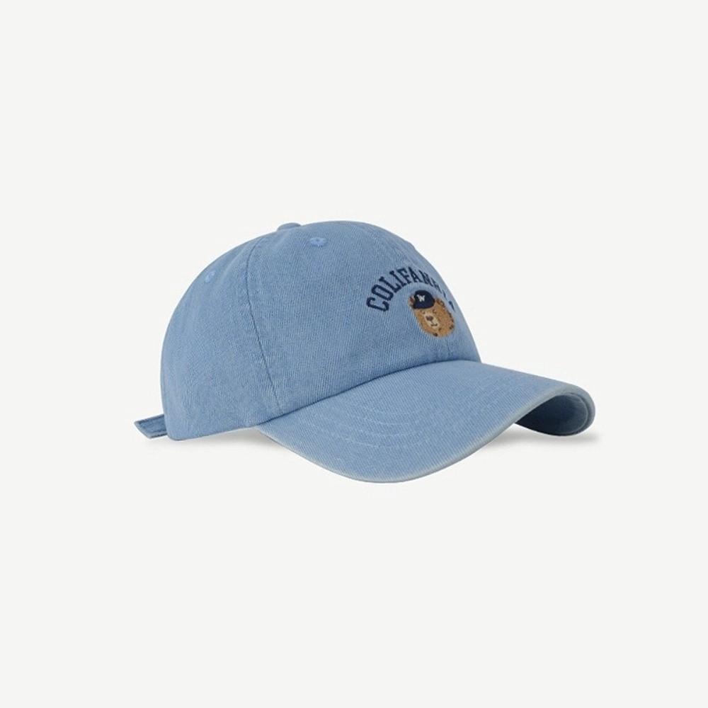 Cotton Bear Embroidery Cap Korean Snapback Hat Adjustable Men Women Baseball Cap  Teenagers