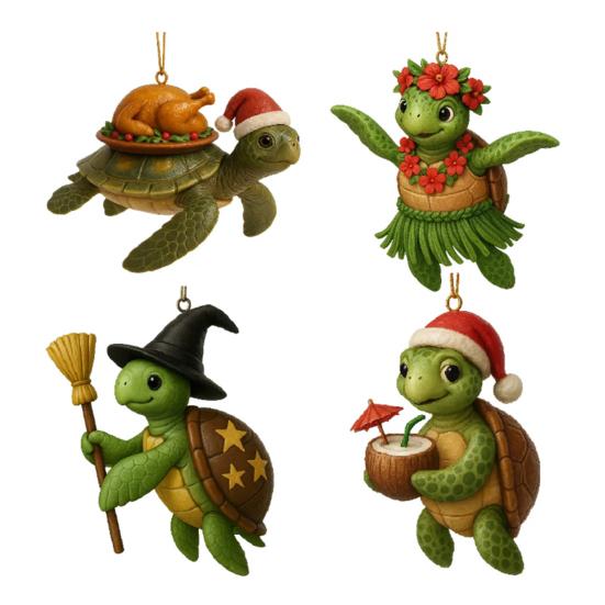 Yousheng Sea Turtle Advent Calendar 24 Realistic Ocean Animals Christmas Decoration Holiday Spirit Surprise Countdown Ornament