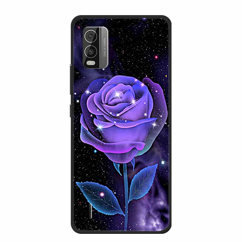 For Nokia C110 C210 C300 Case Soft black Silicone Bumper TPU Phone Wolf Cat Flower CaseS For C110 210 300 Shock proof Bumper TPU