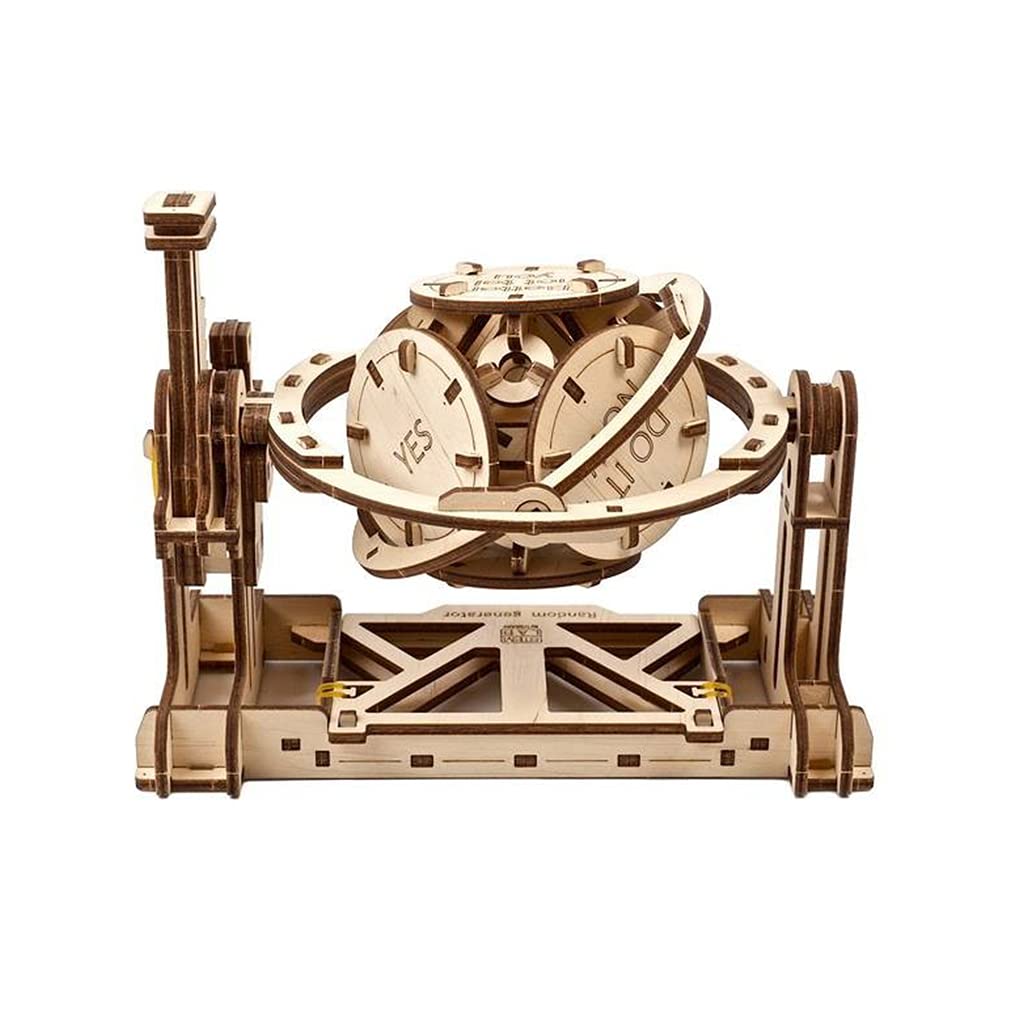 Ugears STEMLAB Random Generator Wooden Puzzle Educational Learning Craft Kit AR No Glue or Tools Required