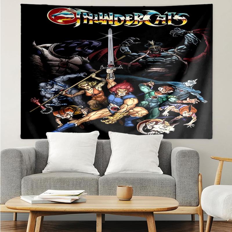 1PC Thundercats Adventure Quest Tapestry Accessories Playroom Tapestry, for Bedroom,Livingroom, dormitory Room Wall Decor Fan Birthday Gifts
