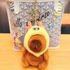 Cute Plush Capybara Keychain Pendant Ornament Wholesale Backpack Car Key Ring Doll