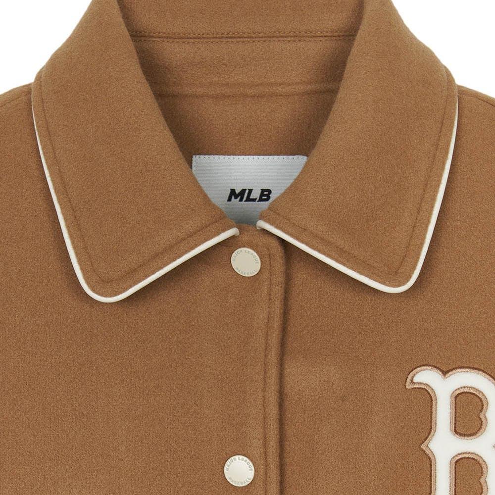 New MLB Boston Red Sox Jackets & Coats Women's Beige Yellow 3FJPV1046-43BGS