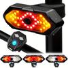 Bike Wireless Remote Control Tail Light LED Turn Signal Brake Light Waterproof for Cycling Safety