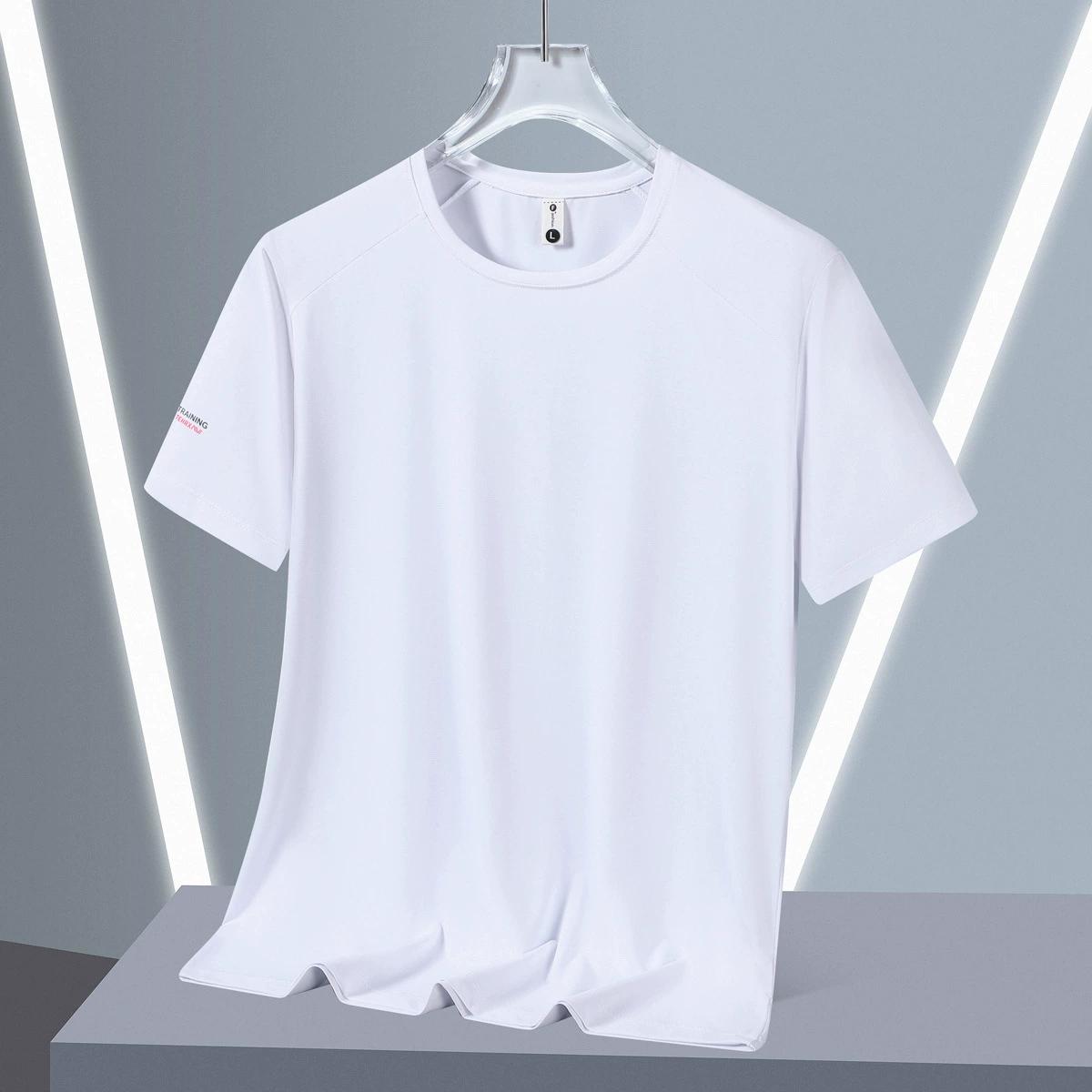 

Футболка мужская летняя свободная тонкая с коротким рукавом большого размера, одежда для полных мужчин с добавлением жира и увеличенная мужская одежда из ледяного шелка XXXXXL