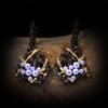 Retro Special-Shaped Baroque Freshwater Pearl Earrings Femininity Versatile Personality Two-Color Stud Earrings Women