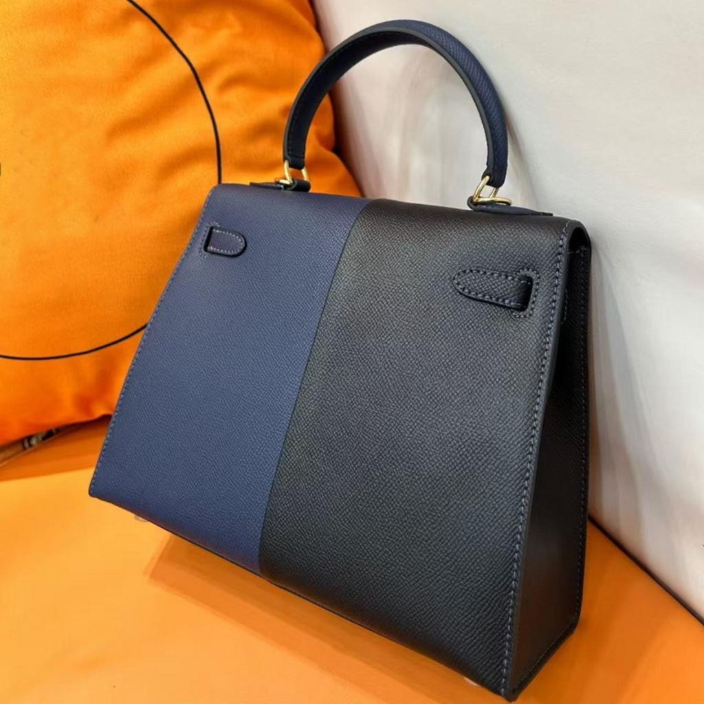 2025 Neue Leder Damen Tasche Kai-Li Tasche Palmenmuster Farbkombination Handtasche Umhängetasche Schrägband Mode Mini Kleine Tasche