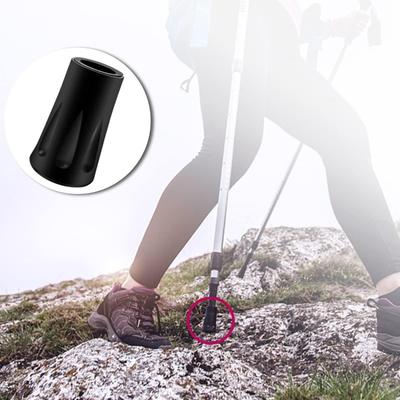 1-8Pcs Trekking Pole Tips Replacement Protectors Rubber Feet for Hiking Pole Tips Rubber Tips for Walking Sticks Tips Accessory