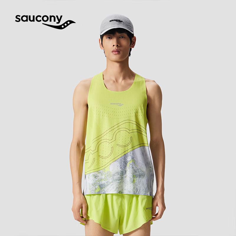 Saucony Men s Performance U-Neck Running Vest L