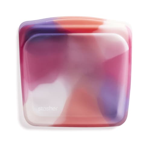 Stasher Silicone Bag EZ Sandwich (Tie-Dye Pink) [Official Product in Japan]