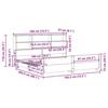 VidaXL Bed Frames Without Mattress White 180x200 Cm Solid Pine Wood 3323681