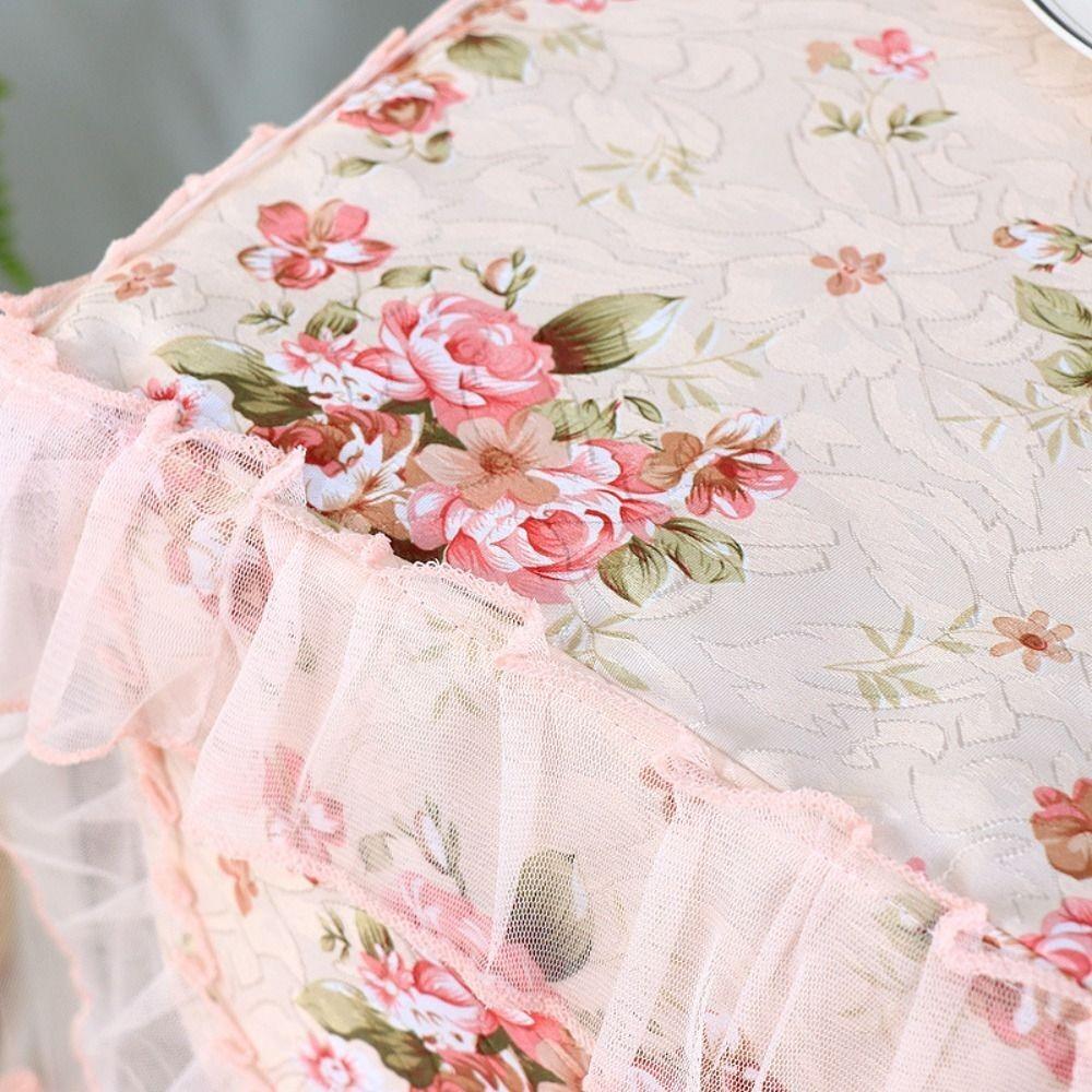 Romantic Lace Protector Cover Home Decor Square Home Cover Cloth Microwave Cover Flounce