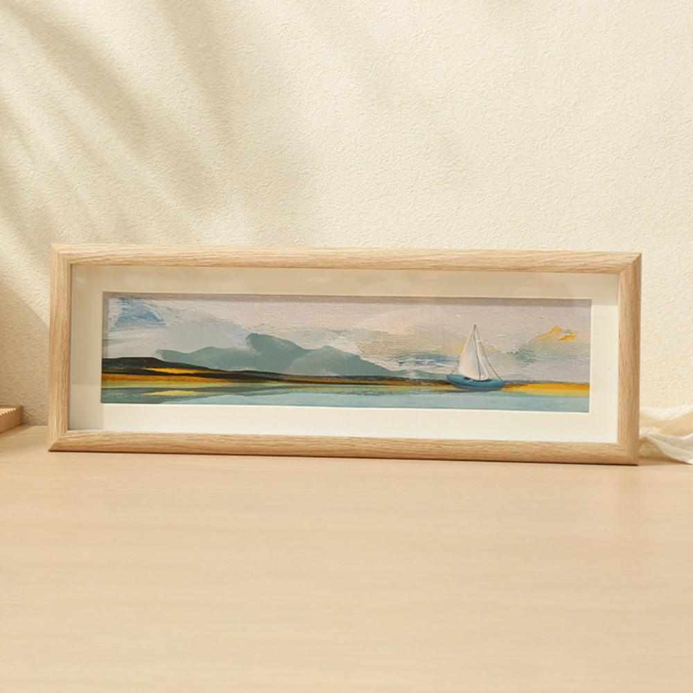 Holz Display Fotorahmen Minimalistischer Fotorahmen Modisches Holz Foto Rack Zuhause