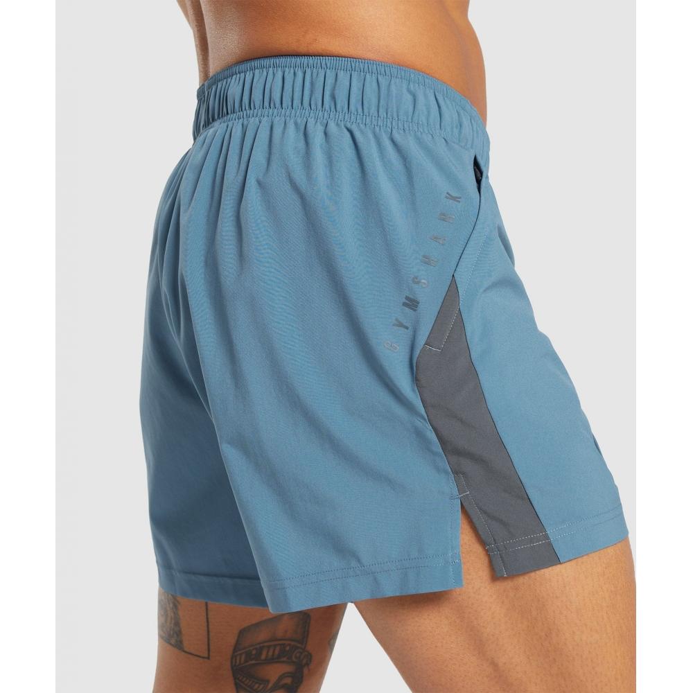 Gymshark Sport 5 Šortky Vybledlá modrá Titanově modrá A2a8k Ucmz