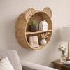 Handmade Imitation Rattan Storage Rack Cute Hanging Storage Basket  Kitchen