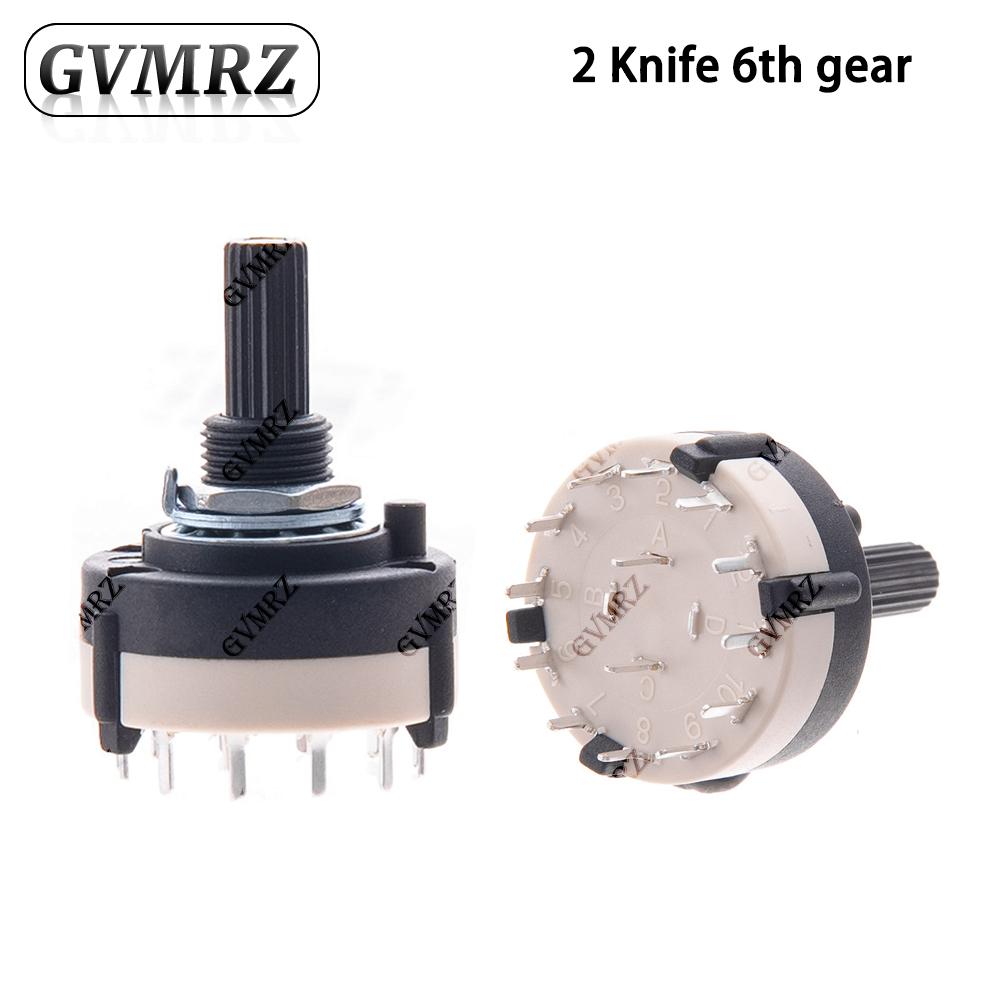 RS26 Rotary Band Switch 1P12T 2P6T 3P4T 4P3T Multi-Pole Selector Switch