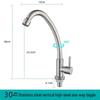 TLXT 304 Stainless Steel Single Cold Kitchen Faucet