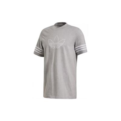T-shirt Original Décontracté Respirant Col Rond Manches Courtes Homme Hauts Gris FM3895
