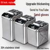 Portable Thickened Stainless Steel Fuel Drum for Gasoline and Diesel